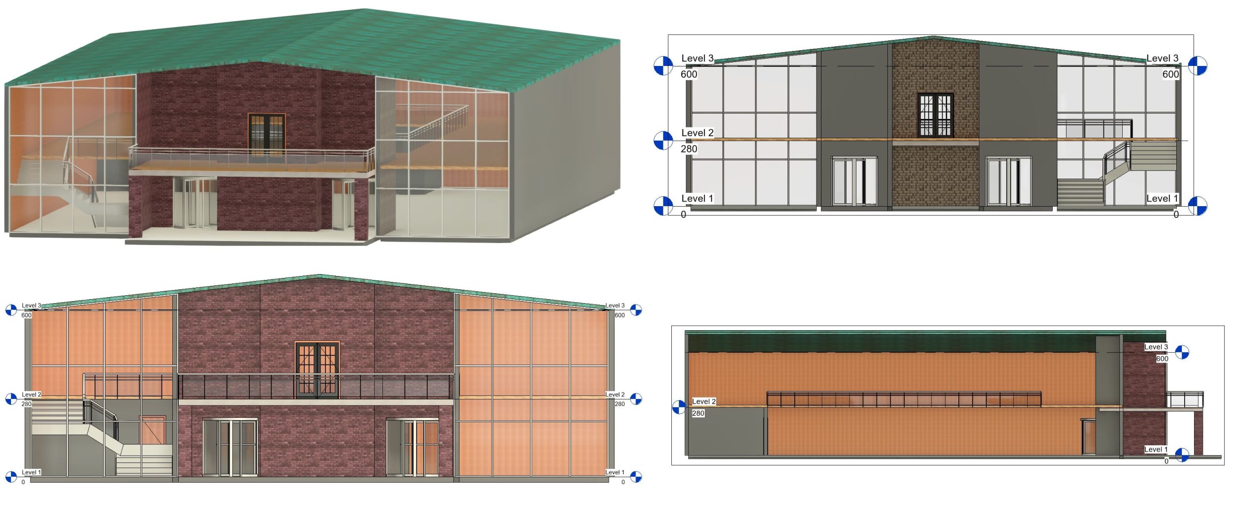 Two-Story Showroom Building