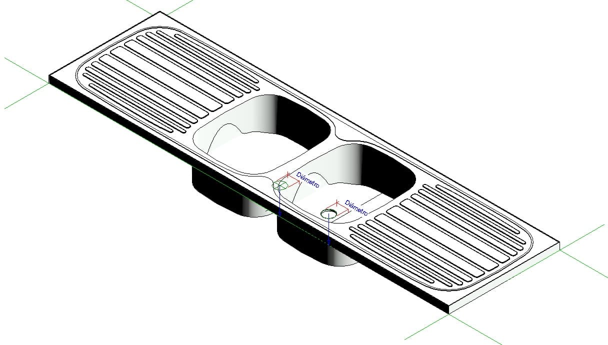 Double-Bowl Kitchen Sink