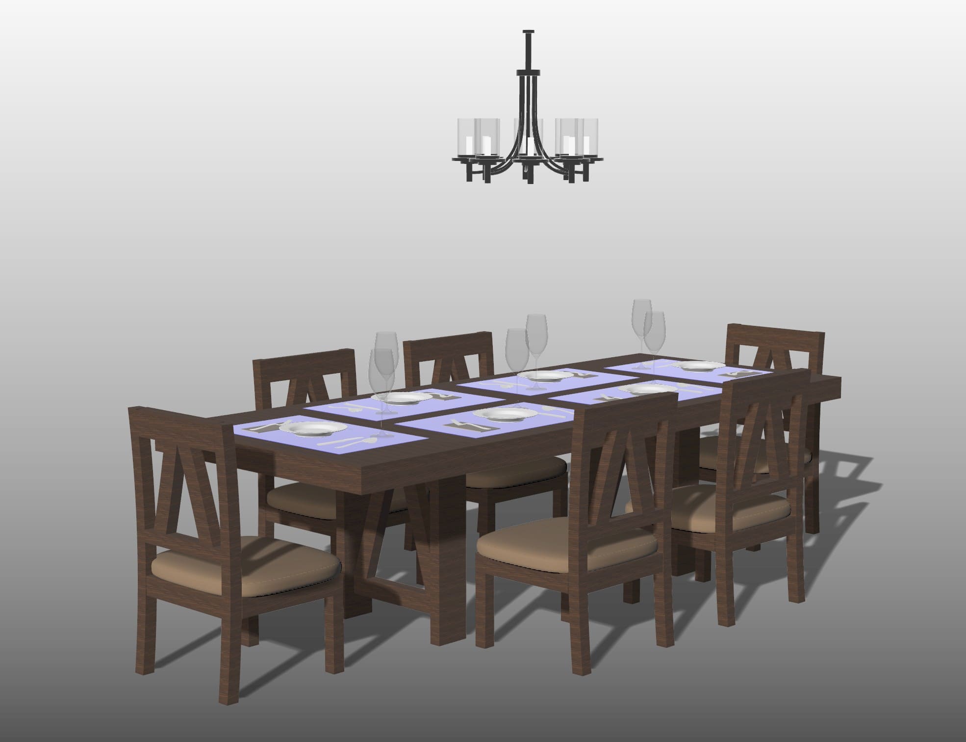 6‑Seat Dining Table Set