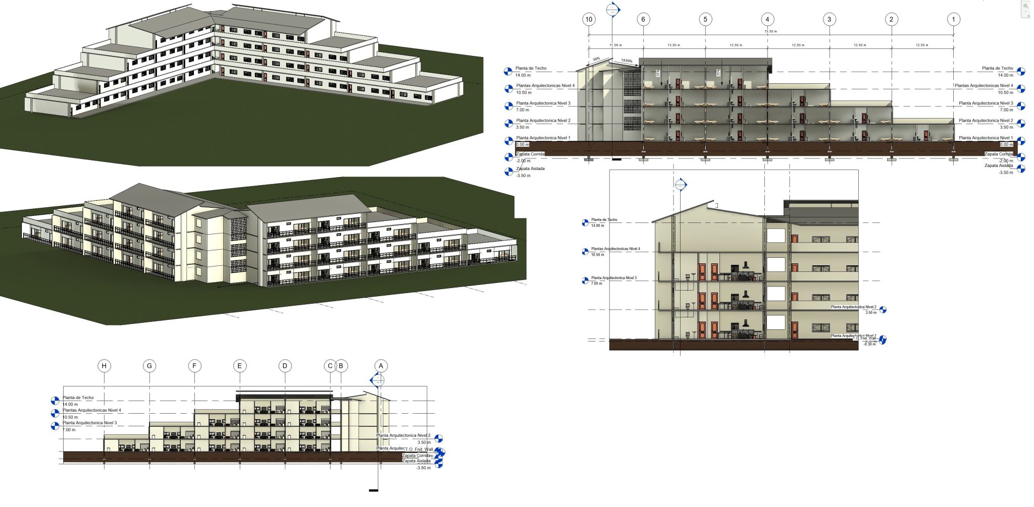 School Layout Rvt Teachers’ Housing Block – Stepped Apartment Complex In Revit | Free ...