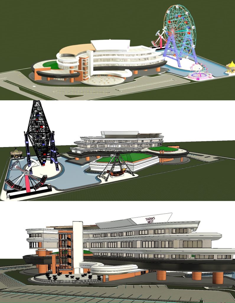 Project Rvt Resort Hotel And Amusement Park Complex In Revit | Free Download! (93. ...
