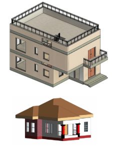 Two-Story House with Roof Terrace and Balcony 22 Two-Story House with Roof Terrace and Balcony