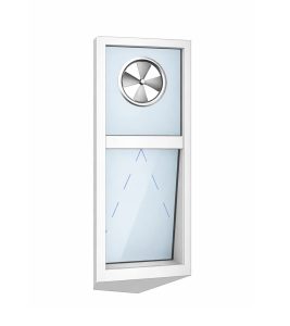 Bathroom Window with Integrated Vent Fan
