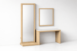 Console Vanity with Wall Mirror