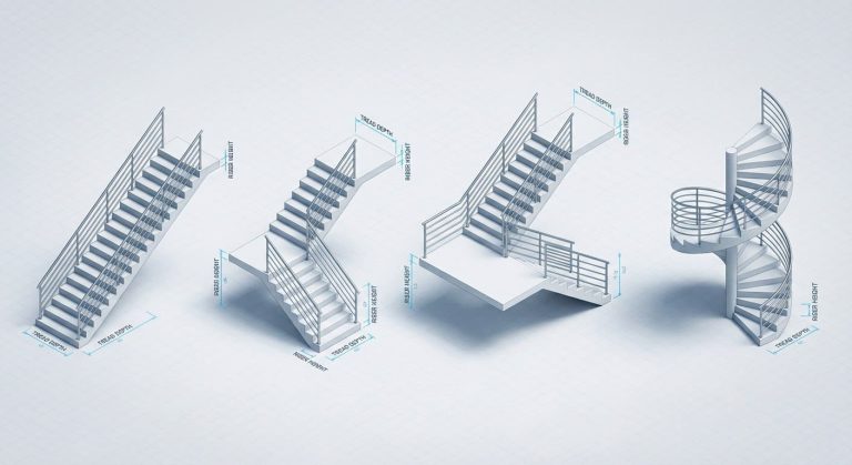 Revit stair families types