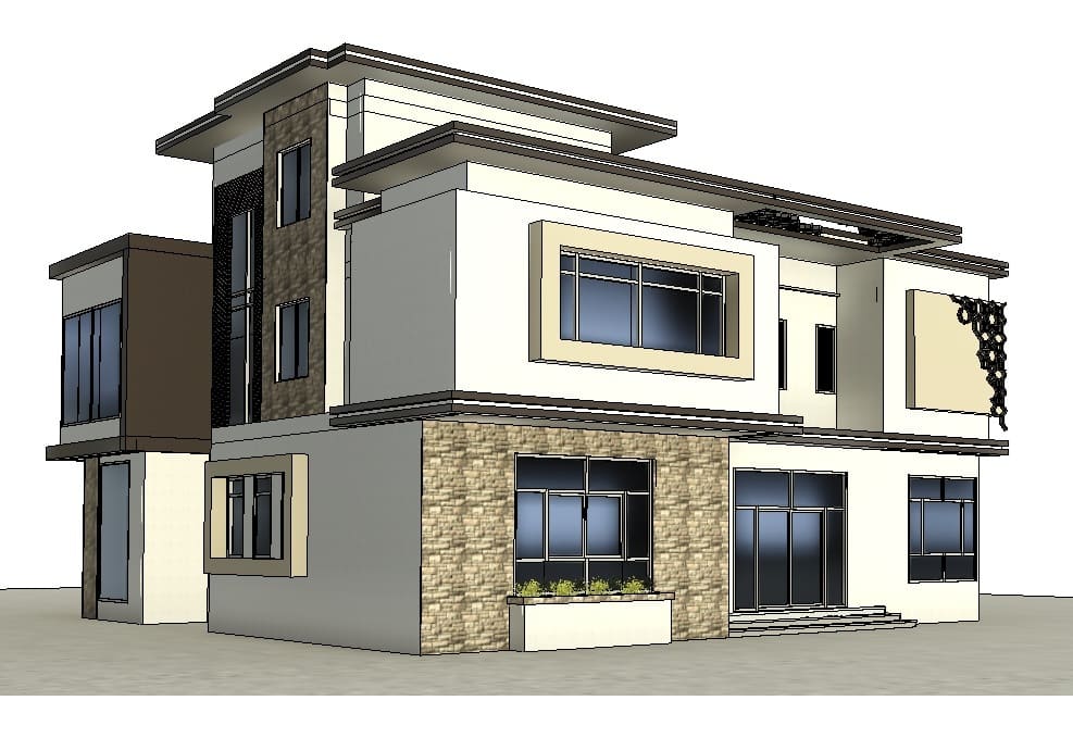 Two-Story Contemporary Villa 1 Two-Story Contemporary Villa