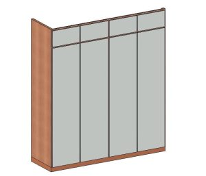 Wardrobe with Upper Cabinets