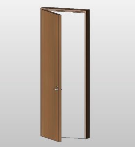Flush Hinged Wooden Door