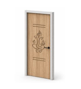 Single-Panel Wooden Door