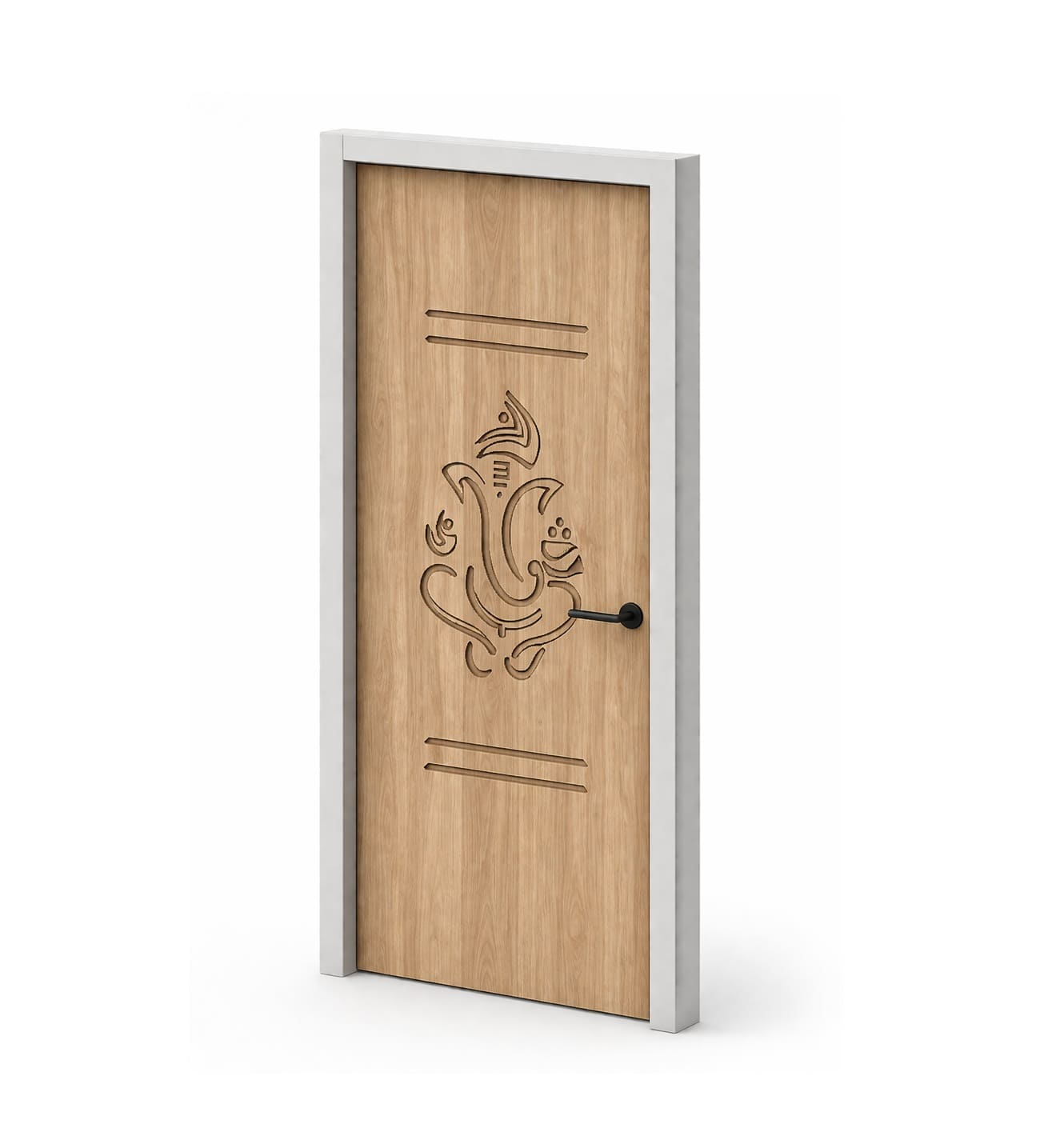 Single-Panel Wooden Door