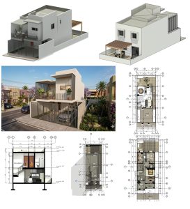 Two-Story Mexican House with Terrace and Grill Area 16 Two-Story Mexican House