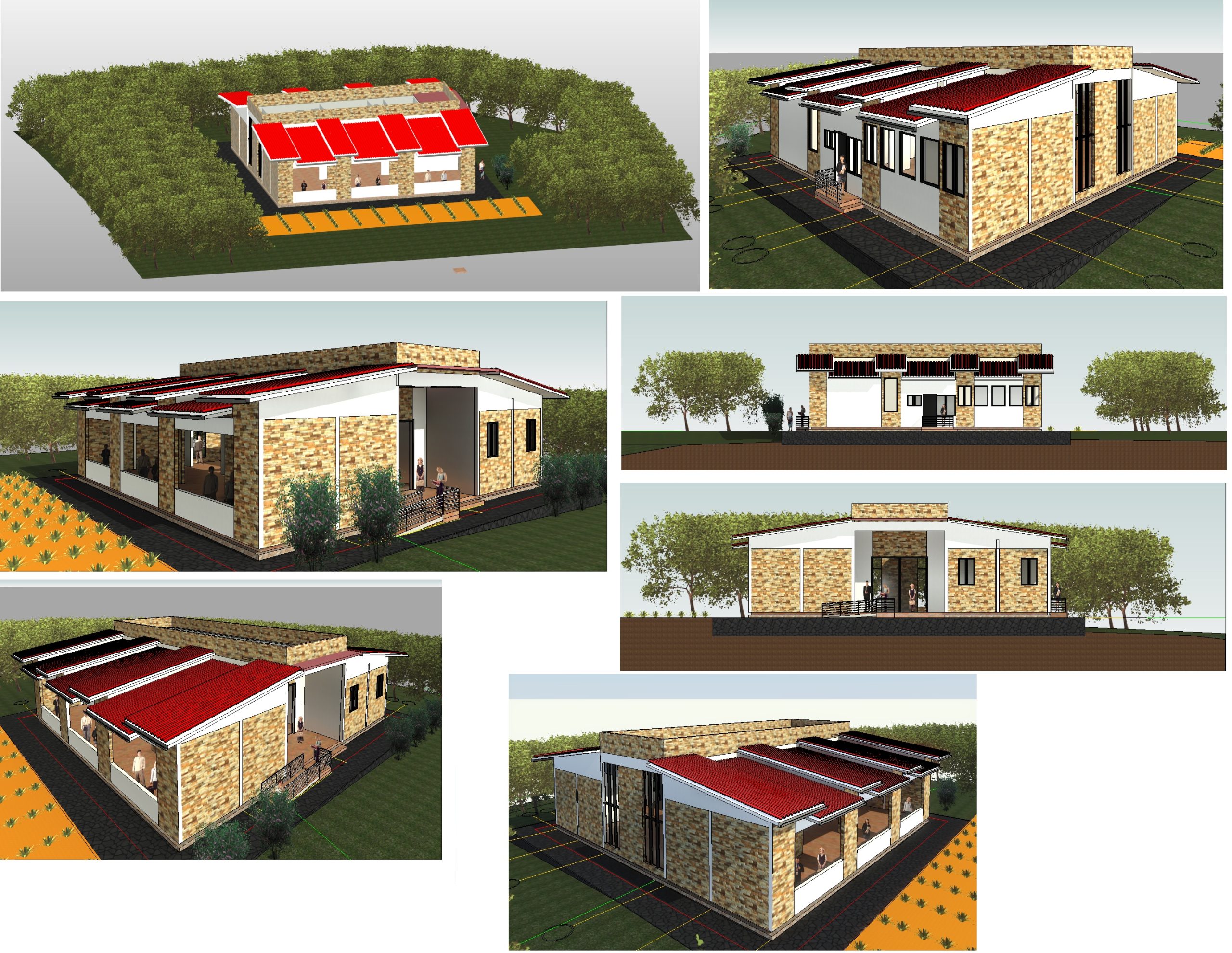 Restaurant project with modern exterior 1 Restaurant project with modern exterior