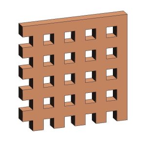 Breeze block wall panel 1 breeze block wall panel