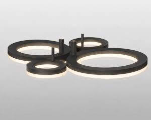 Modern pendant light with ring design