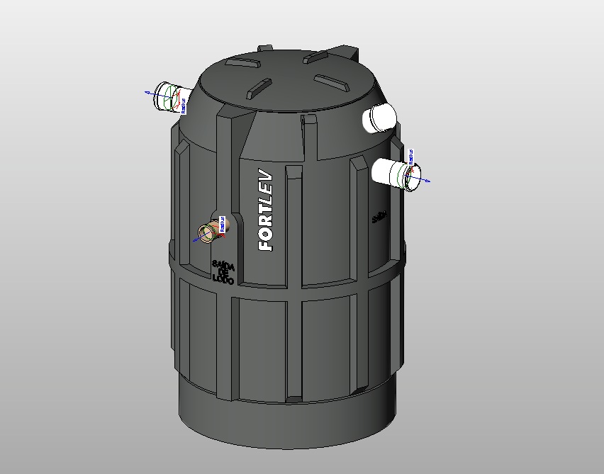 Biodigester 700 L per day detailed tank