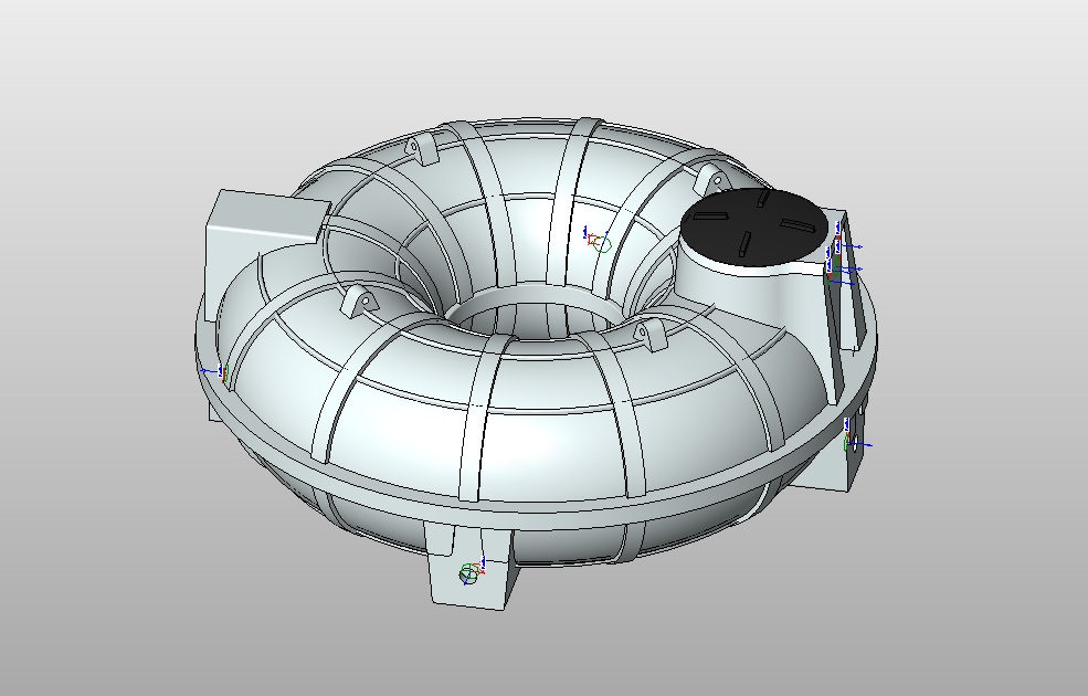 Structural cistern tank with detailed lid