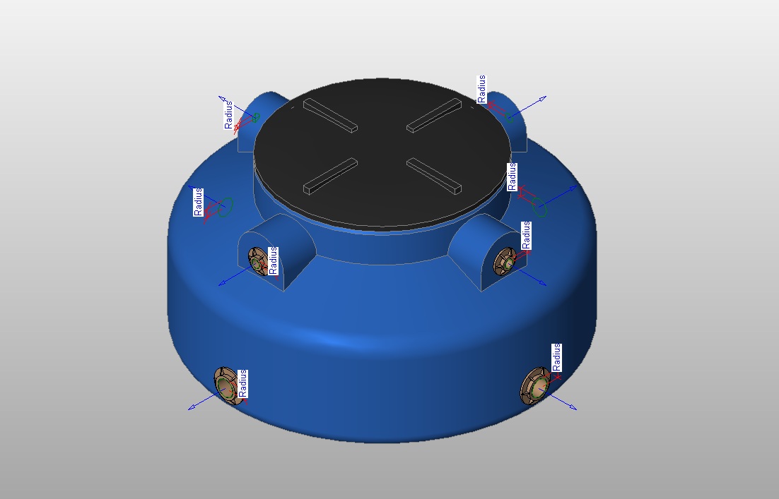 Water tank 310 L with detailed lid