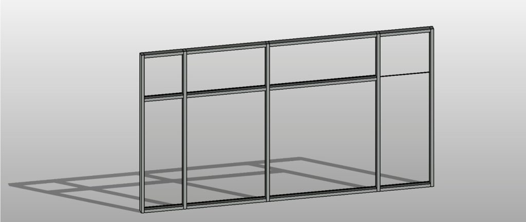 Adding mullions to a Revit curtain wall