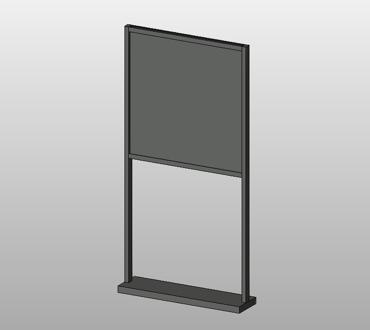 banner stand Revit family