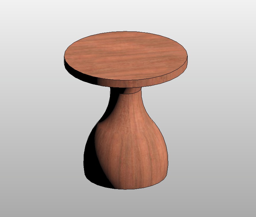 organic wooden table