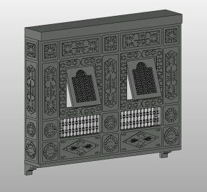 Mashrabiya facade screen