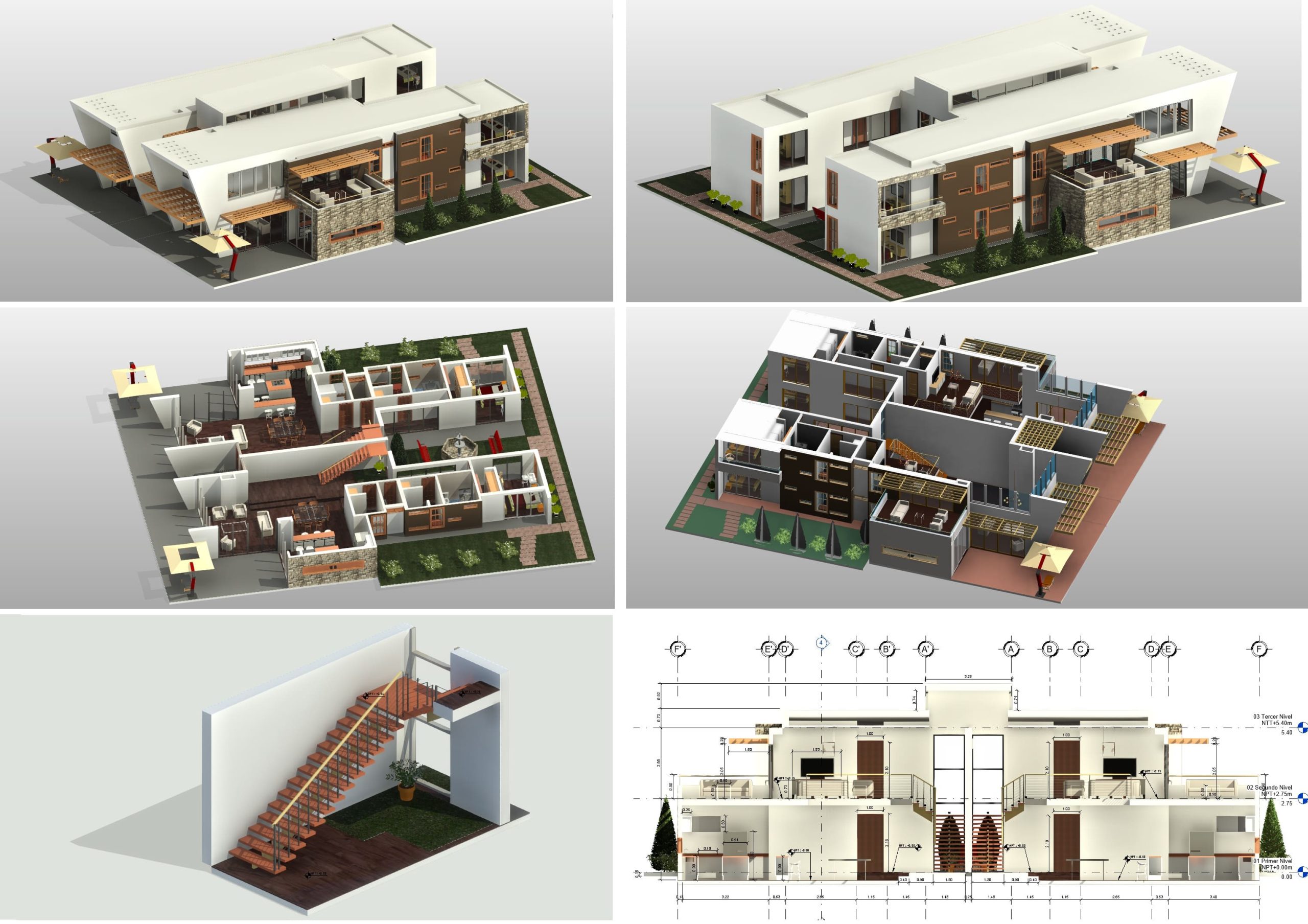 Residential entrance with detailed plans 1 Residential entrance with detailed plans