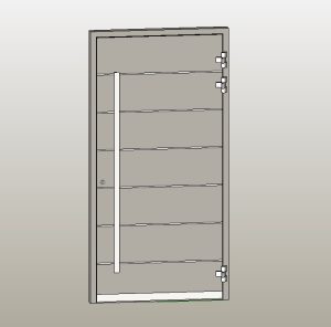 aluminum panel door