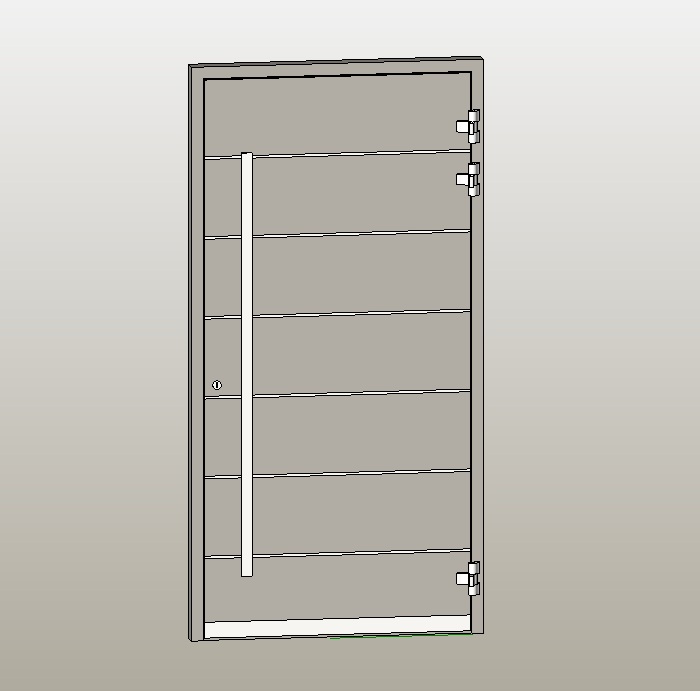 aluminum panel door