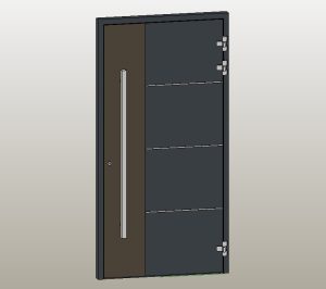 aluminum panel door
