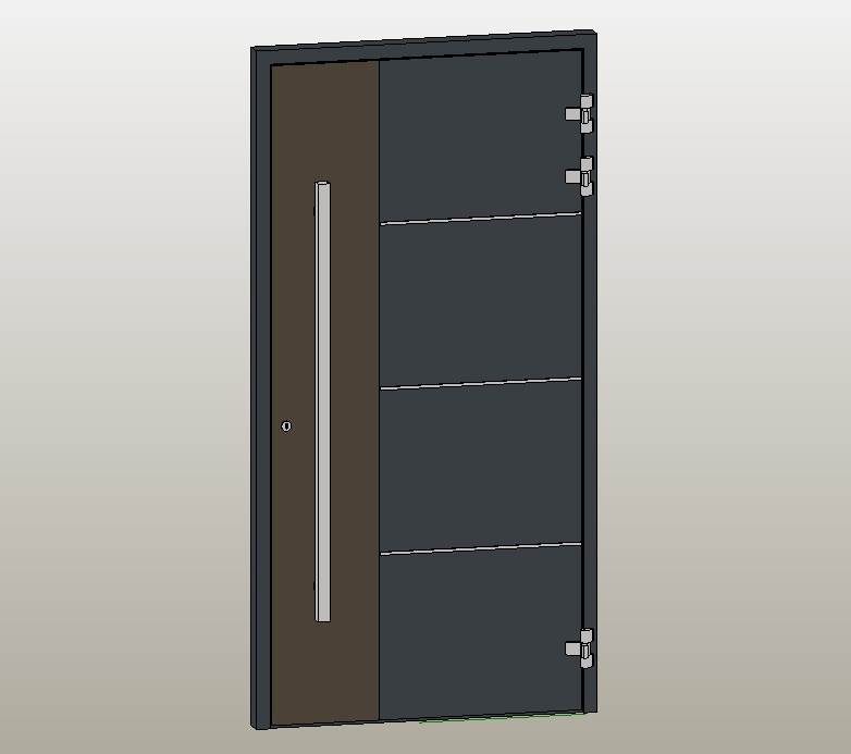 aluminum panel door