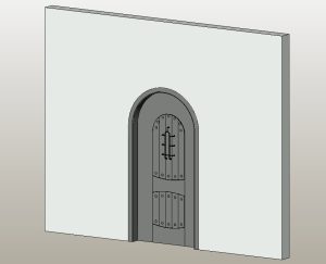 detailed wood door