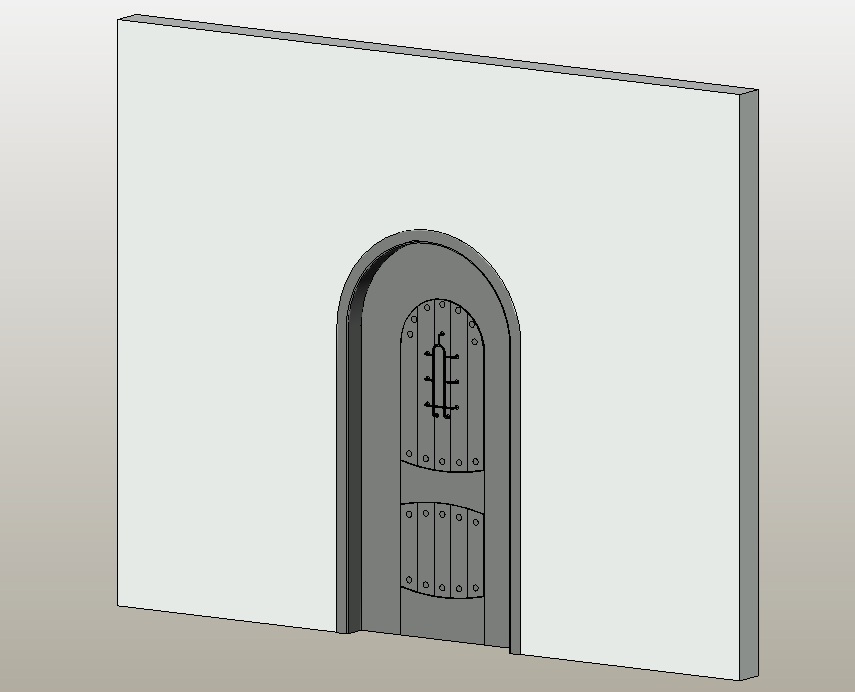 detailed wood door