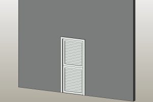Entrance door half