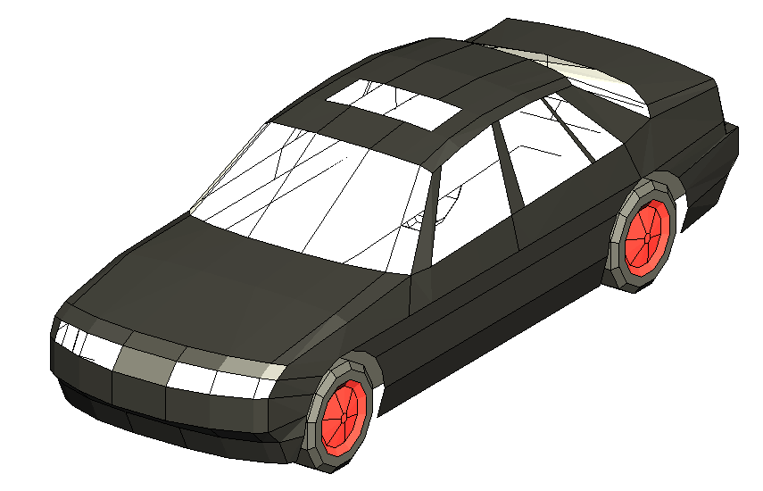 Sedan Car 3D Model