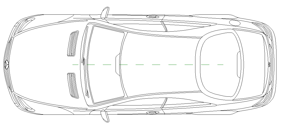 car outline drawing top view