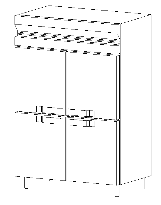 Refrigerator-OverUnder Double