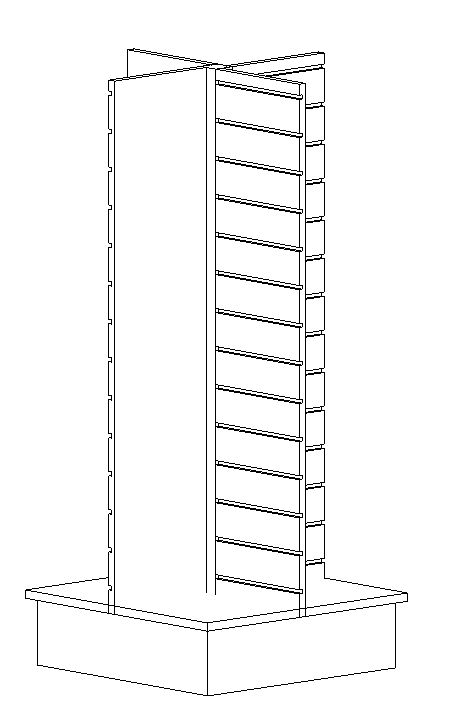 Slatwall Four Sided