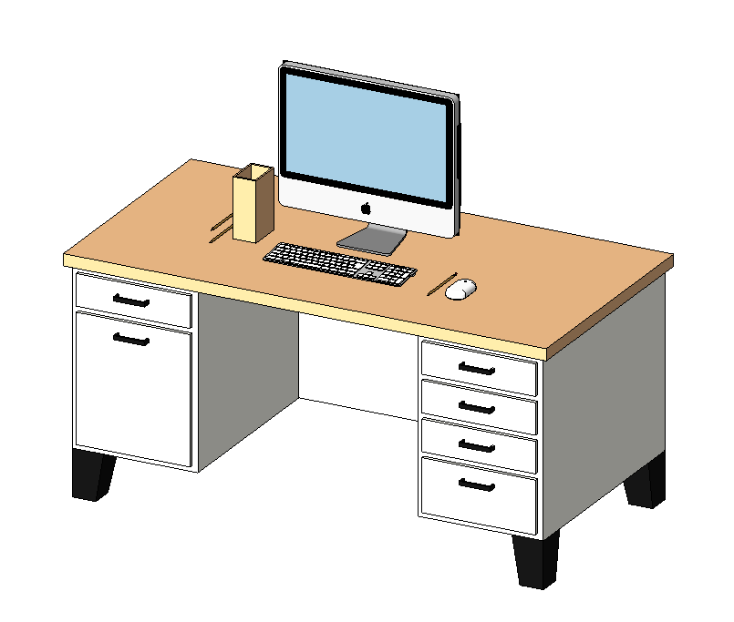 Revit Families And BIM Objects From Desks