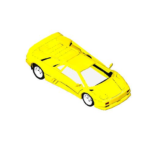 Yellow Sports Car