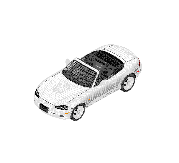 White Mazda MX-5