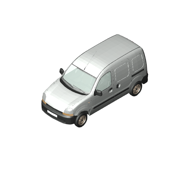 Silver Compact Cargo Van