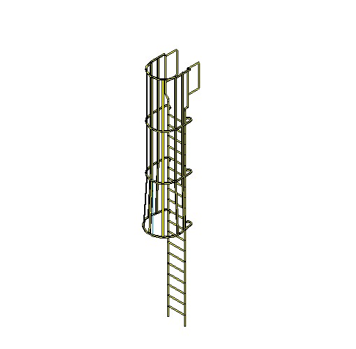 Safety Cage Ladder