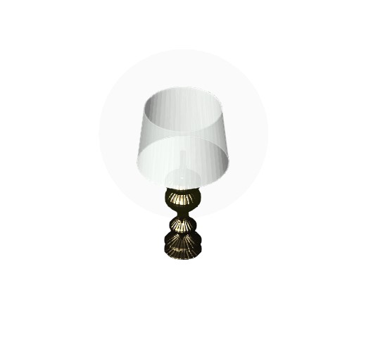 Classic Table Lamp with White Shade