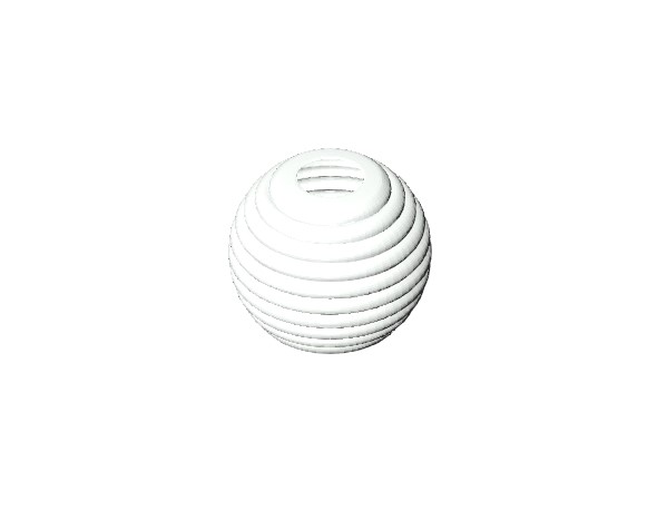 Textured White Round Vase