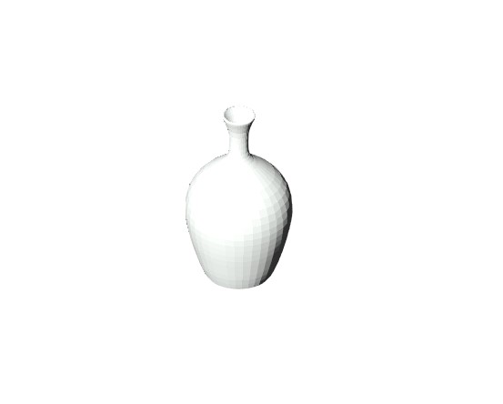 Curved White Vase