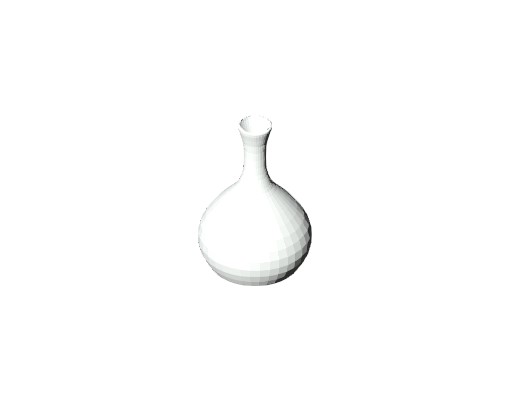 Short White Vase
