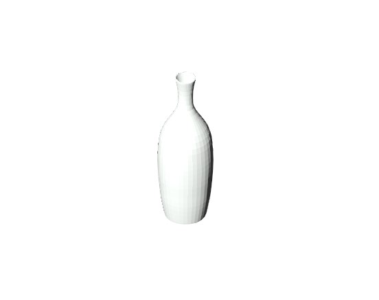 Tall White Slim Vase