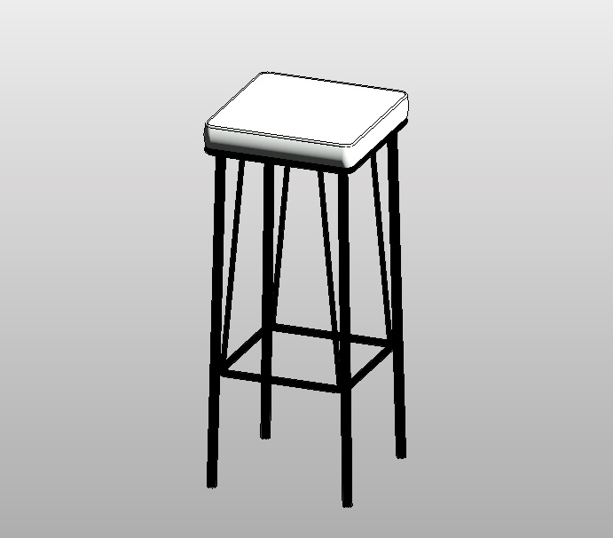 Industrial-style Bar Stool