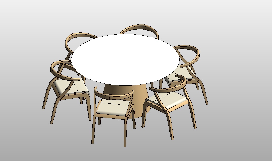 Modern Round Dining Set