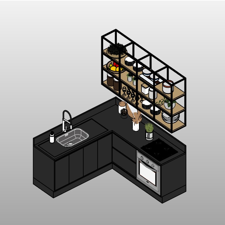 L-Shaped Kitchen Configuration